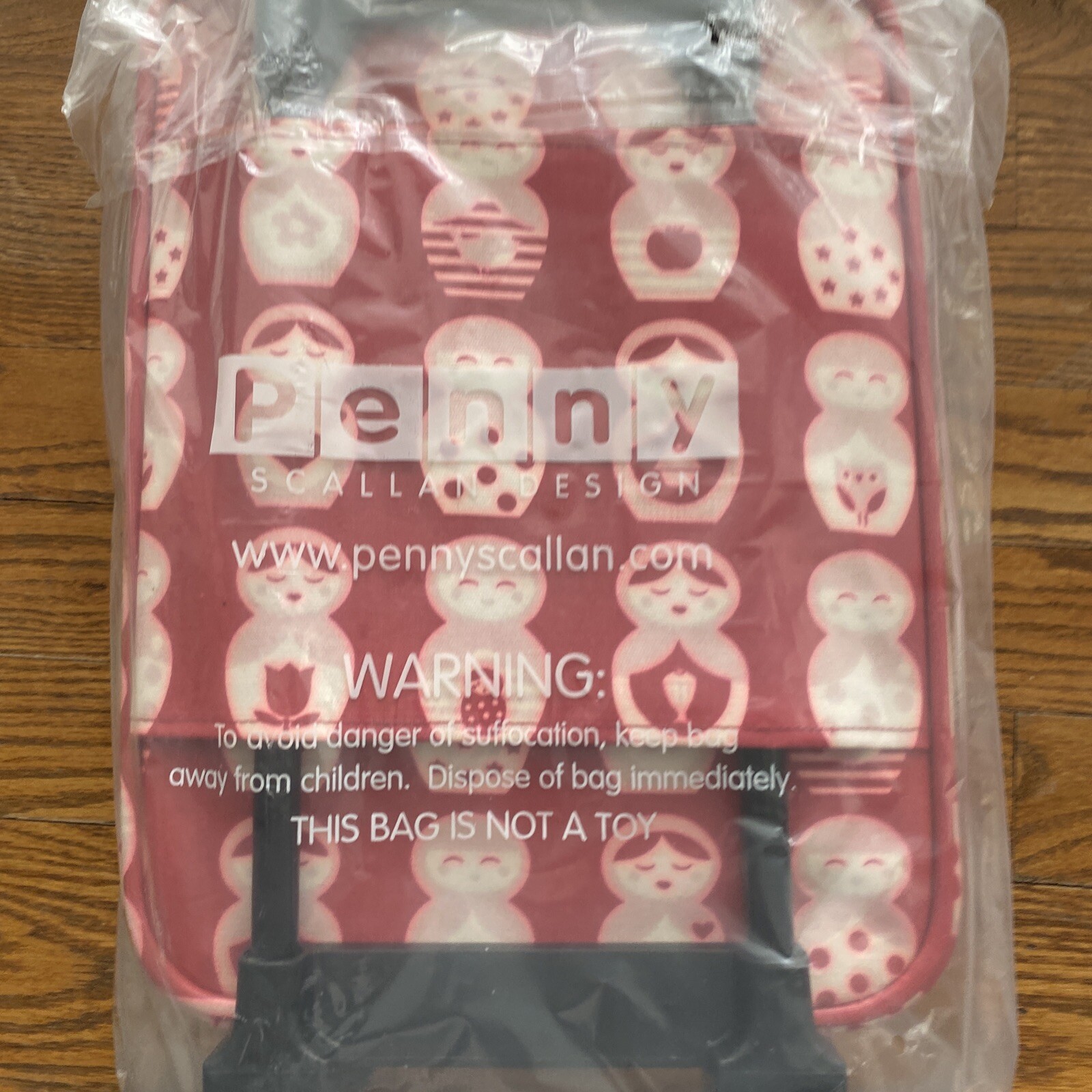 Penny Scallan Design Wheelie Bag Children’s Luggage - Russian Doll-Coated Cotton