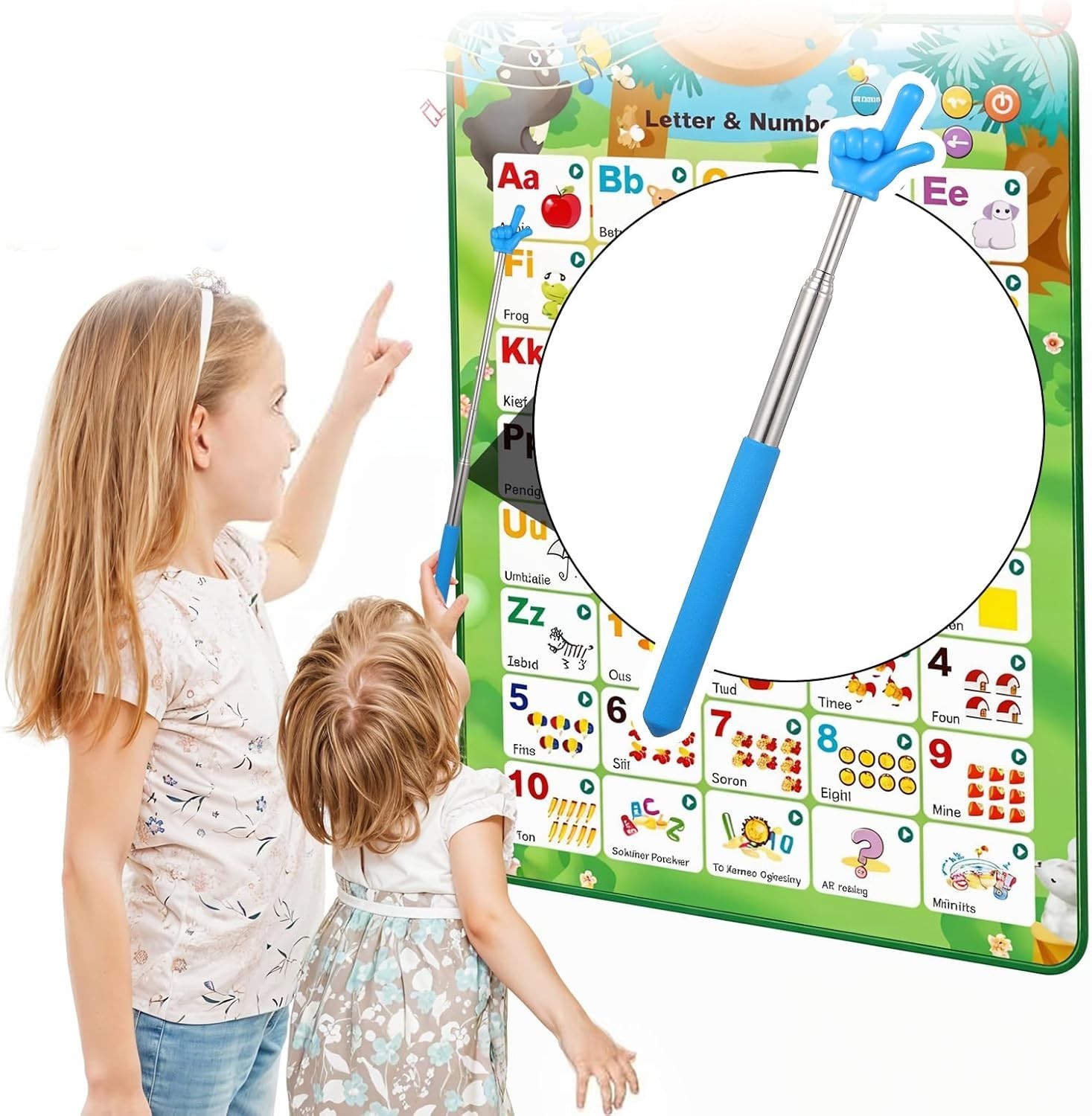 5 Pcs Telescopic Teacher Pointer Extendable Finger Pointer Stick For Classroom
