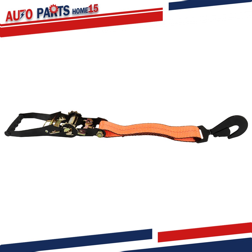 Tie Down Combo Strap with Snap Hook Ratchet 2x114 Inch 4 Pack