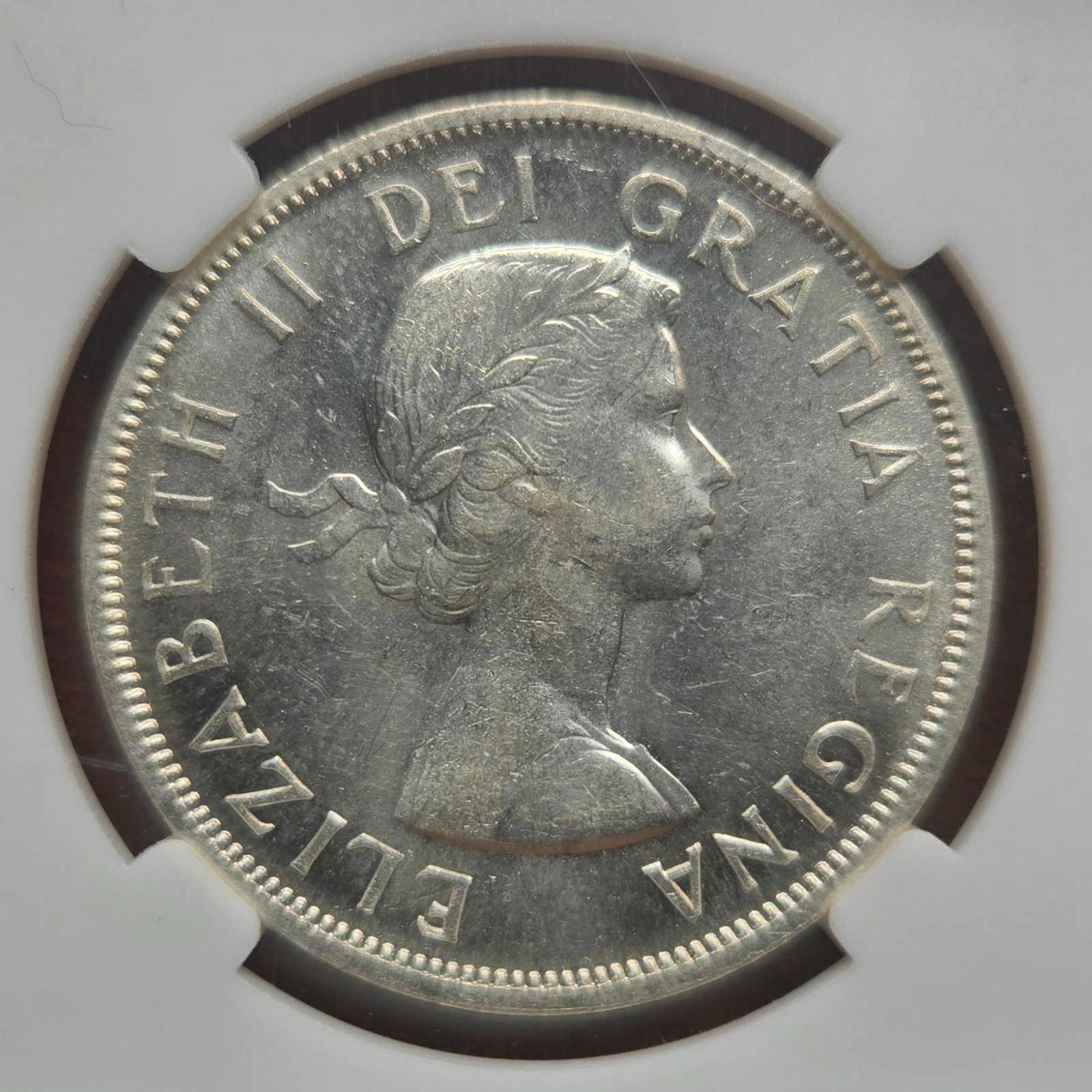 1958 Canada Silver (.800) Death Dollar • MS-61 • Blast White • Custom Slab