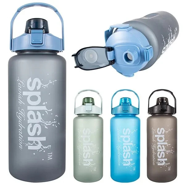 Splash Plastic Bottle 64oz Flip Cap w/ Lock & Handle Solid