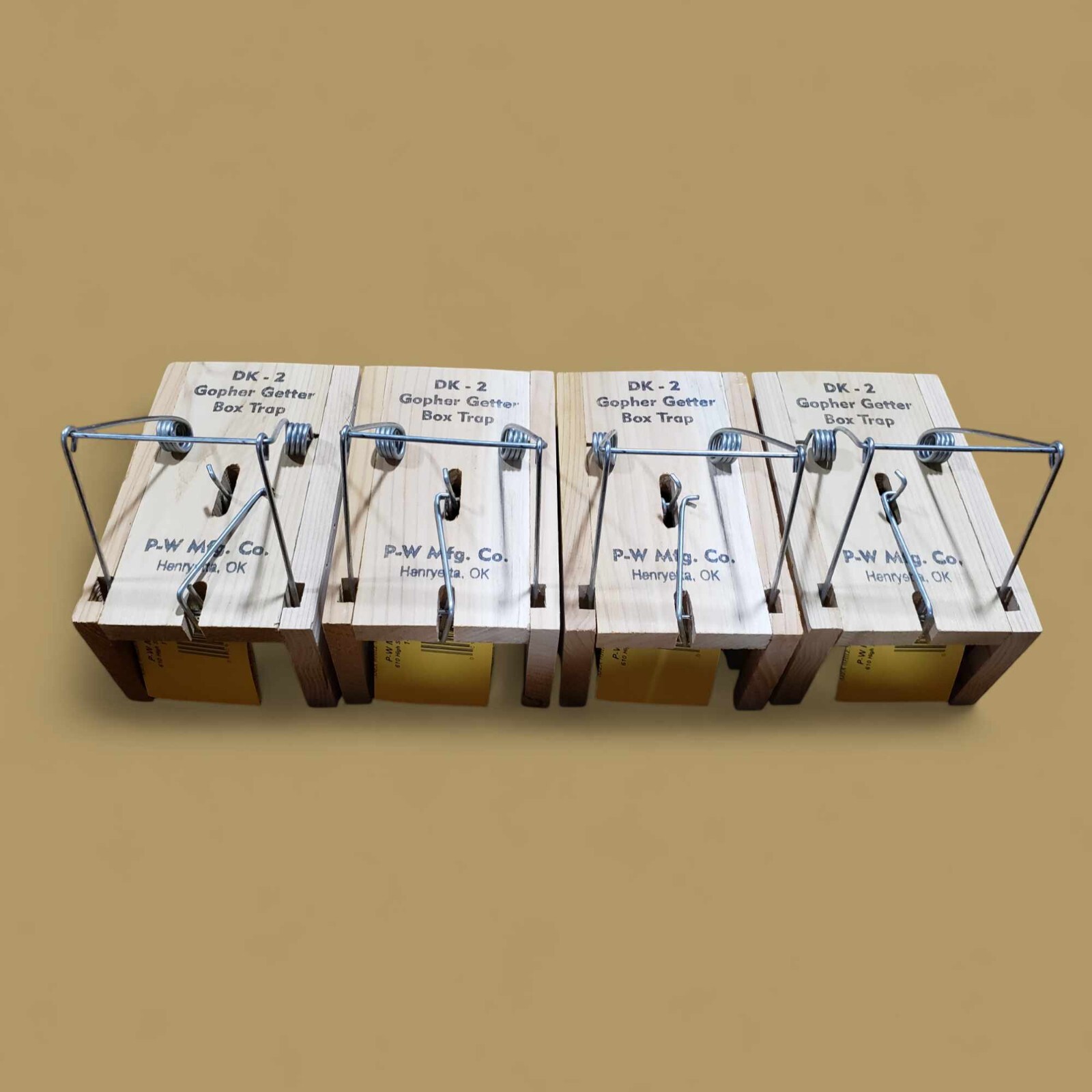 4 DK-2 Death Klutch Gopher Getter Box Trap Mole Trap Trapping Mole Free Shipping