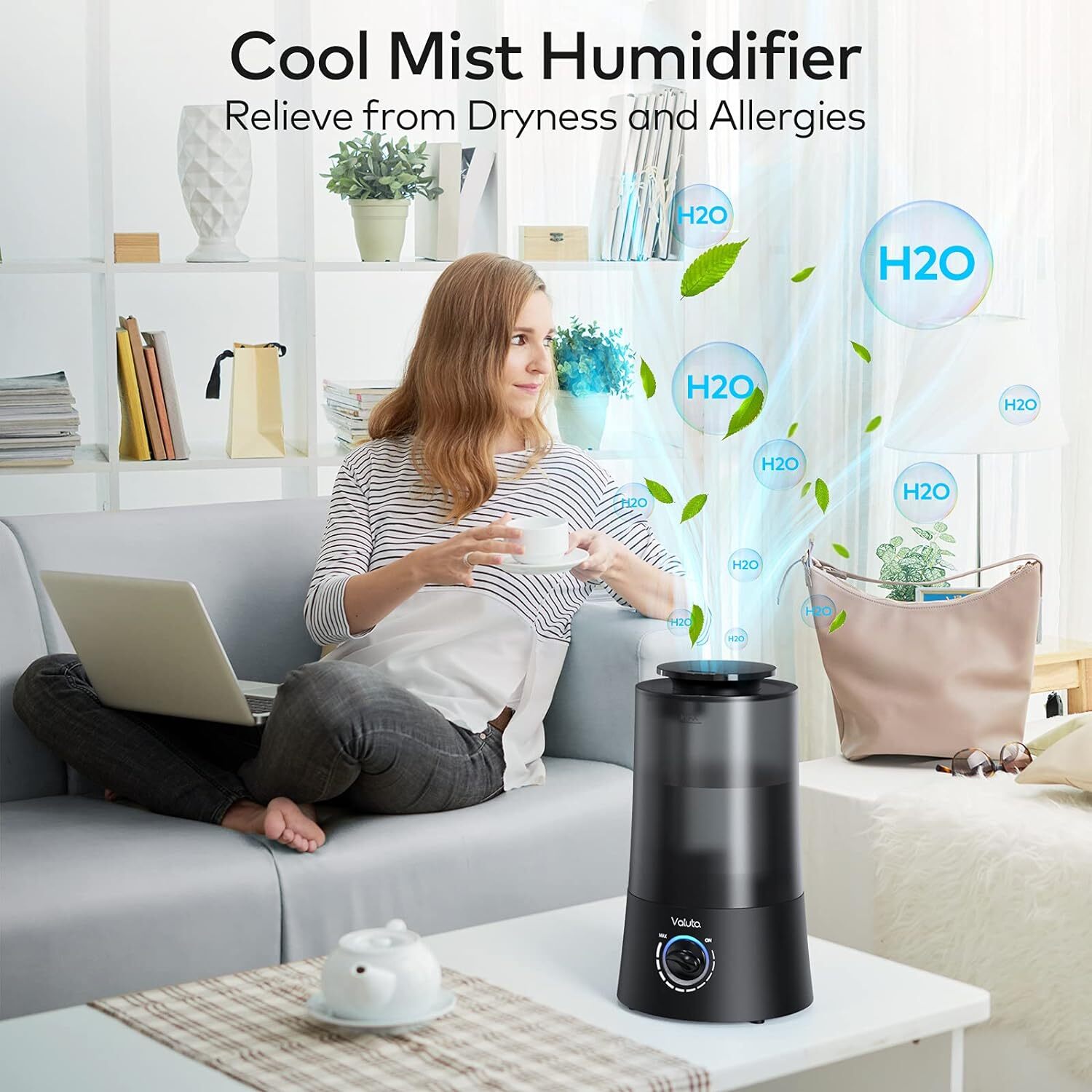 Humidificadores Para Dormitorio - Humidificador De Niebla Fria De 4L Difusor De