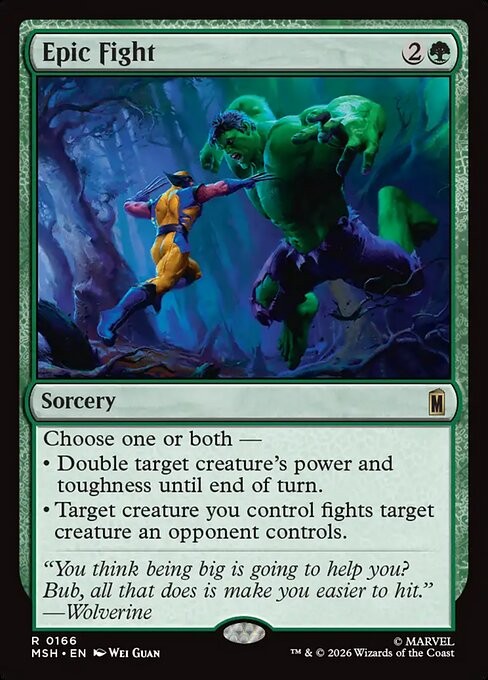 Epic Fight - 166 - MSH - NM - MTG Magic the Gathering