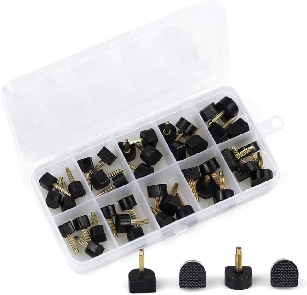 High Heel Tips Replacement Kit, Black Taps Caps Replacement Repair, U-Shape Dowe