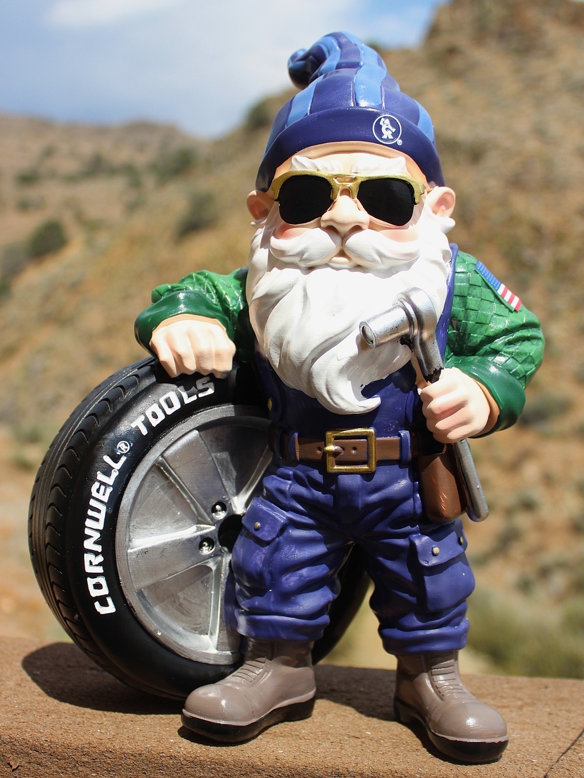 CORNWELL TOOLS - 2026 - GNOME with TIRE - NEW IN BOX - 11 1/2" tall - CGGNOME2