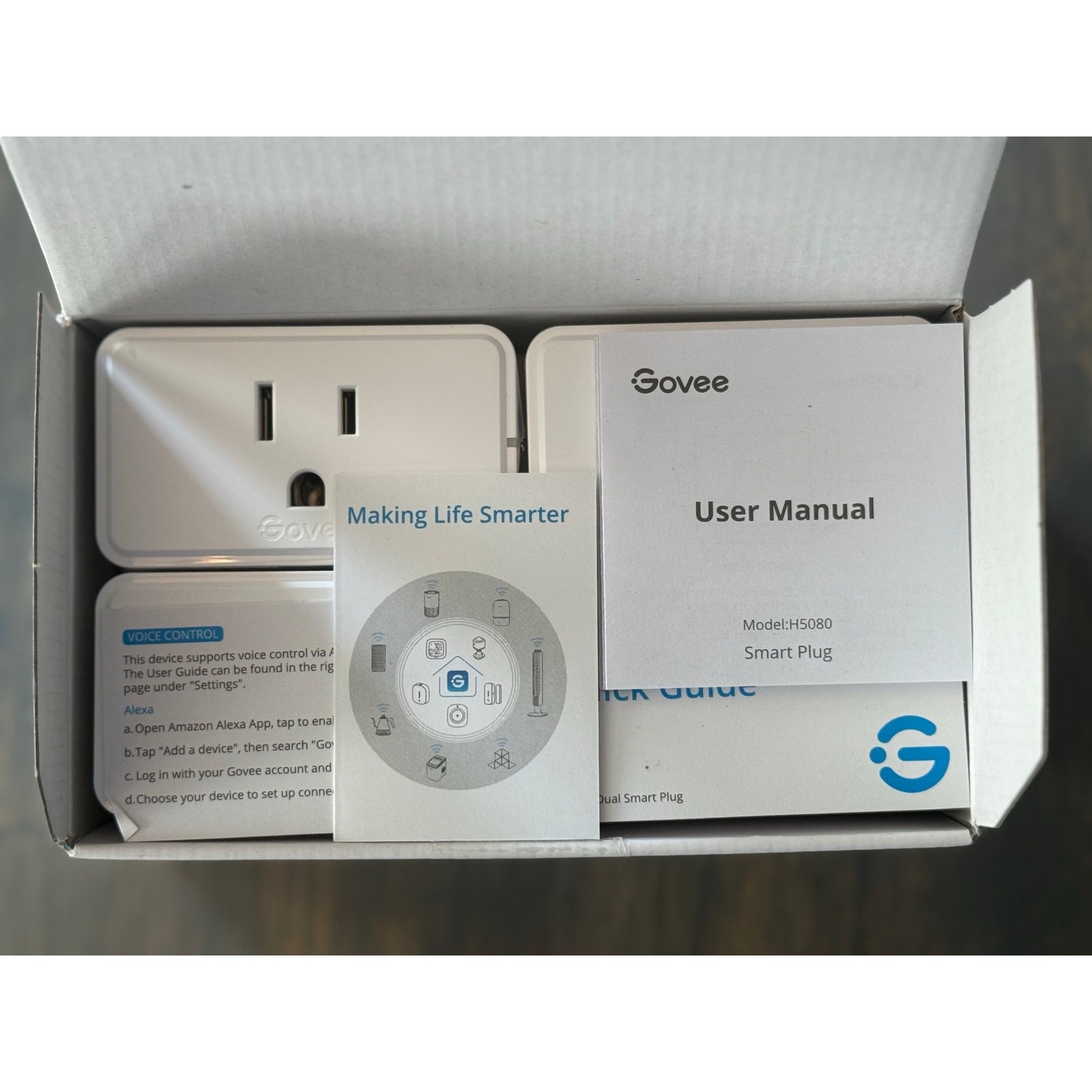 Govee Smart Plug 4-Pack - Wi-Fi Bluetooth 15A Outlets
