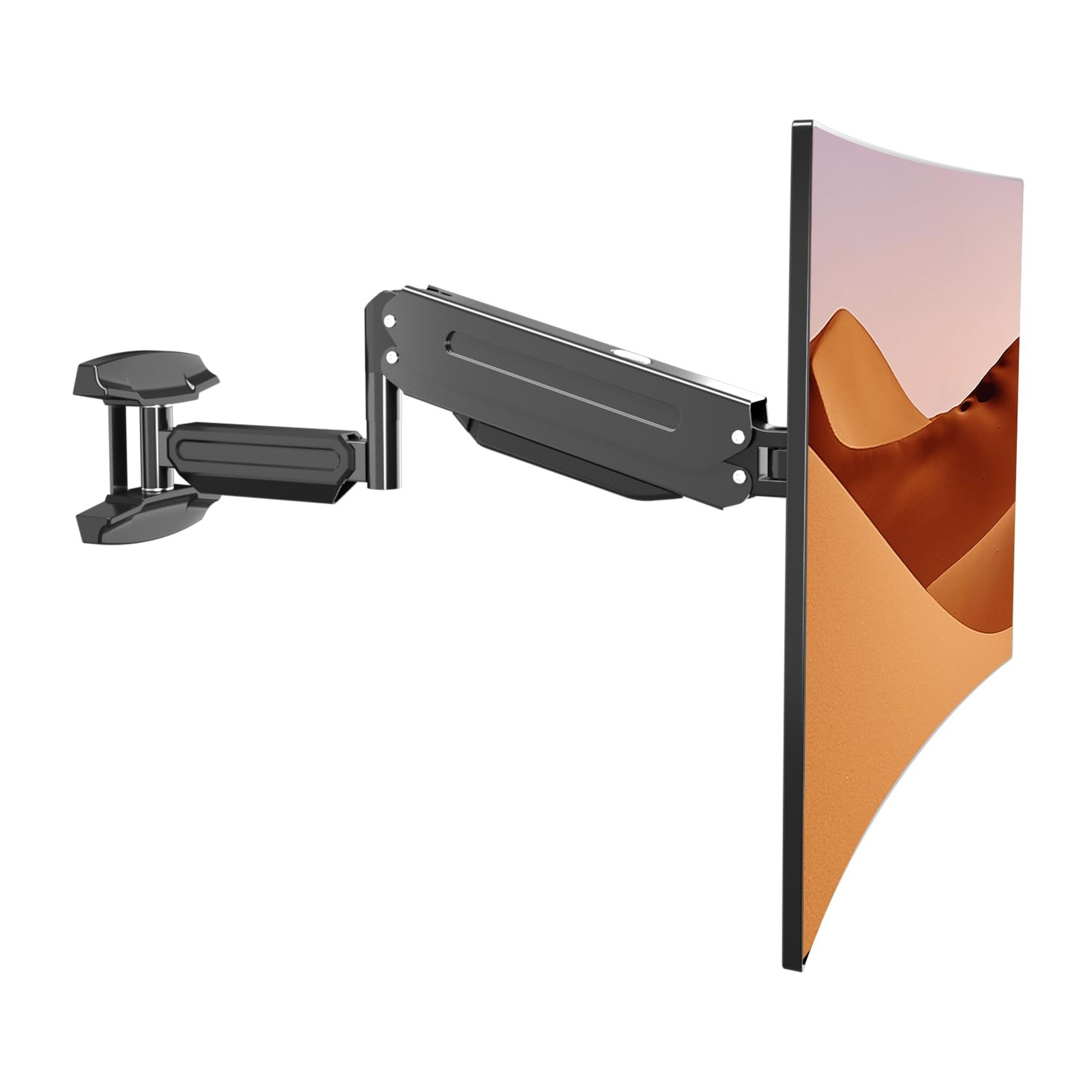 Full Motion Single Monitor Wall Mount for 13-32" Screens, VESA 75x75/100x100mm