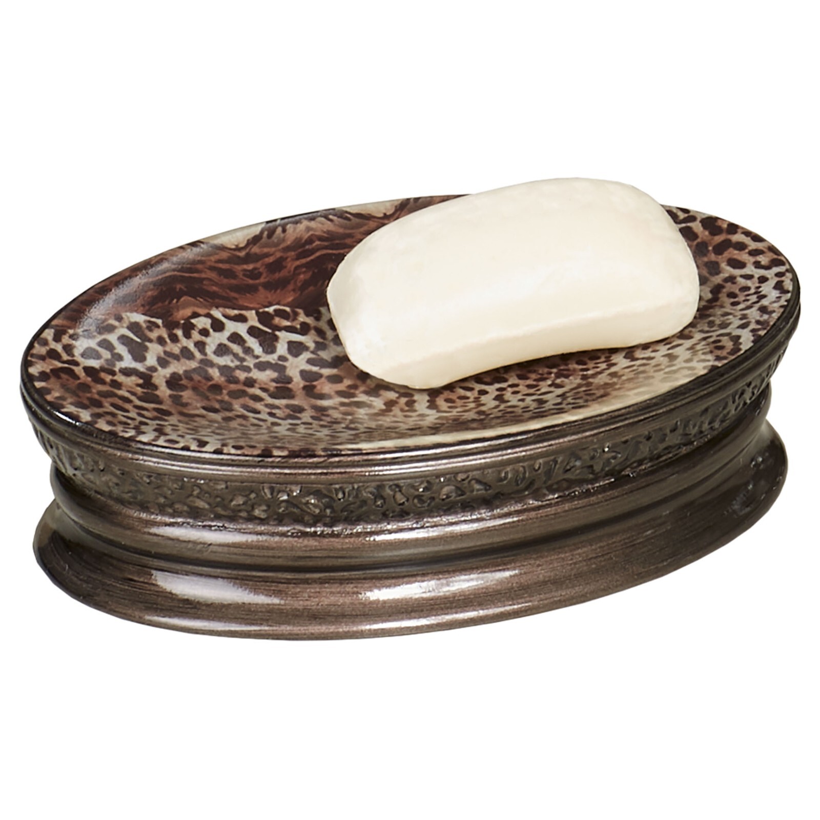 Mombasa Safari Animal Print Soap Dish Multi Warm