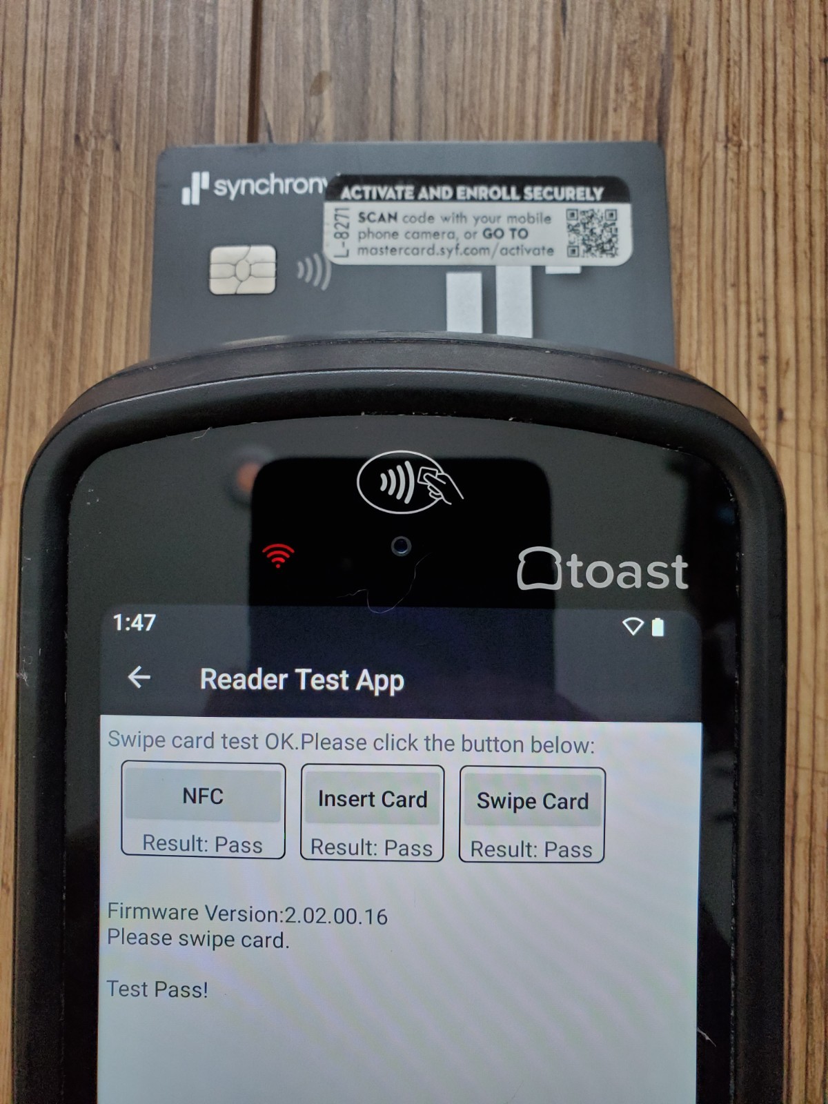 Toast Flex POS Go 2 Handheld Tablet Mobile Computer Device - MPN: TG200