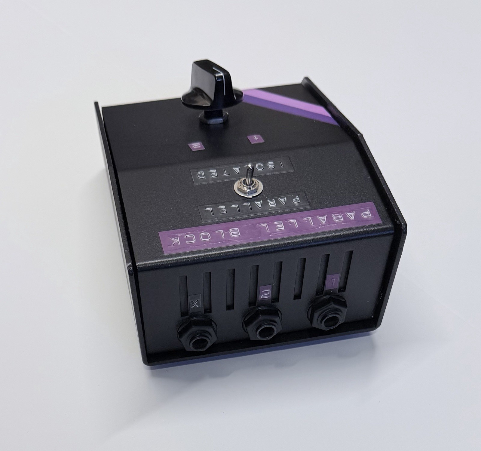 2x1 PARALLEL BLOCK - Guitar Amp Speaker Selector/Combiner - Black, Custom Orders