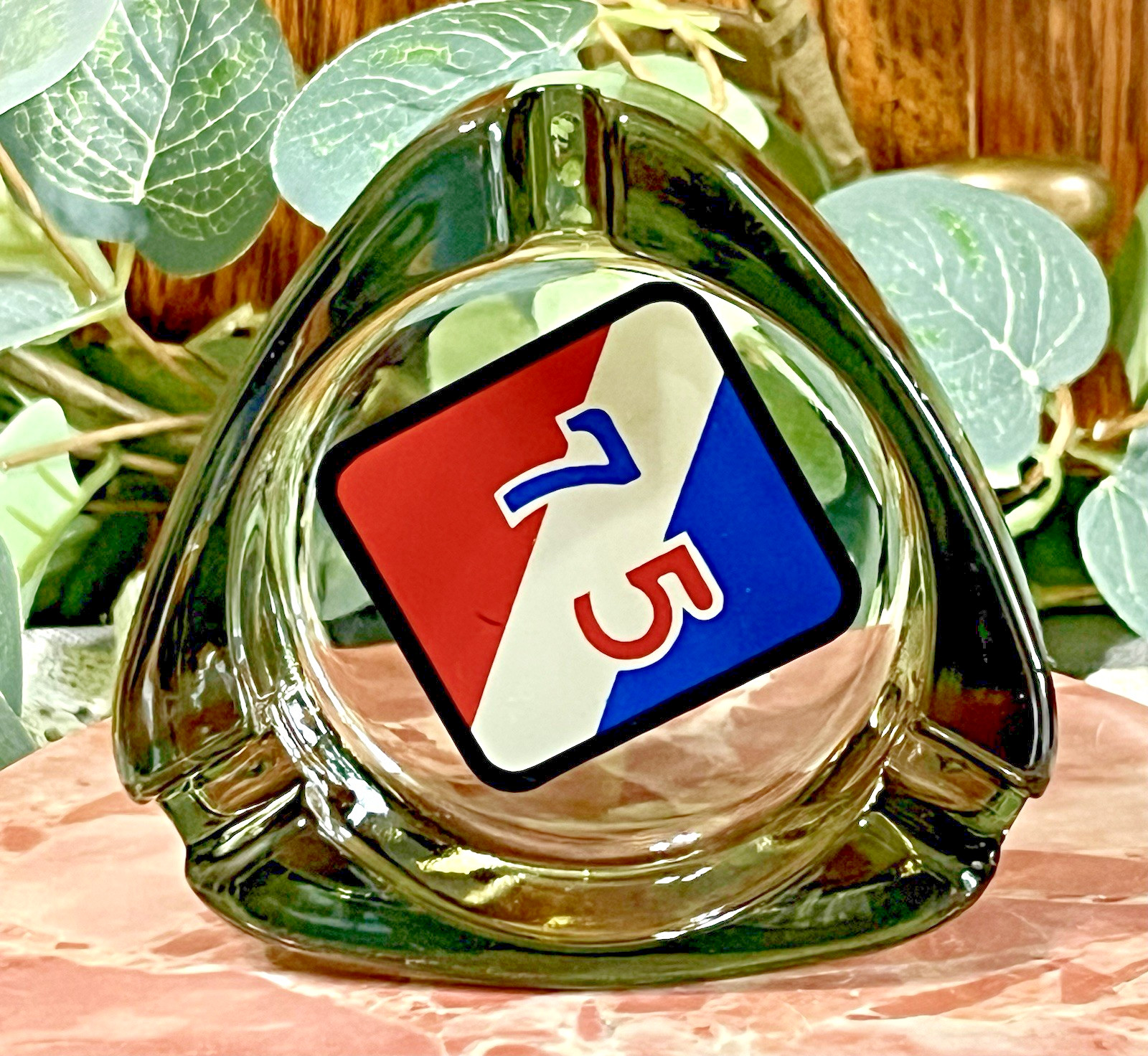 VTG 75th Infantry Army  Division  WWII Europe France Germany Triangle Ashtray