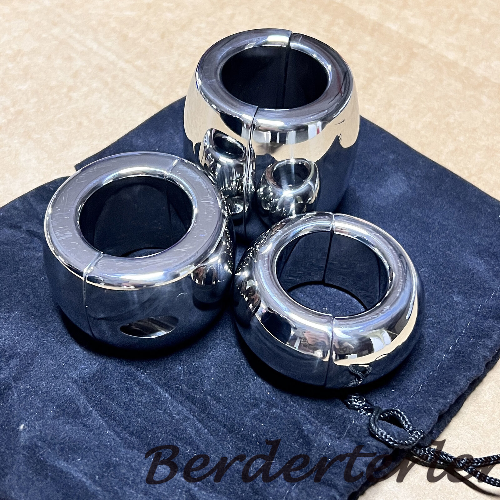 Magnetic Ball Stretcher Scrotum Penis Rings Weight Heavy Duty Stainless Steel
