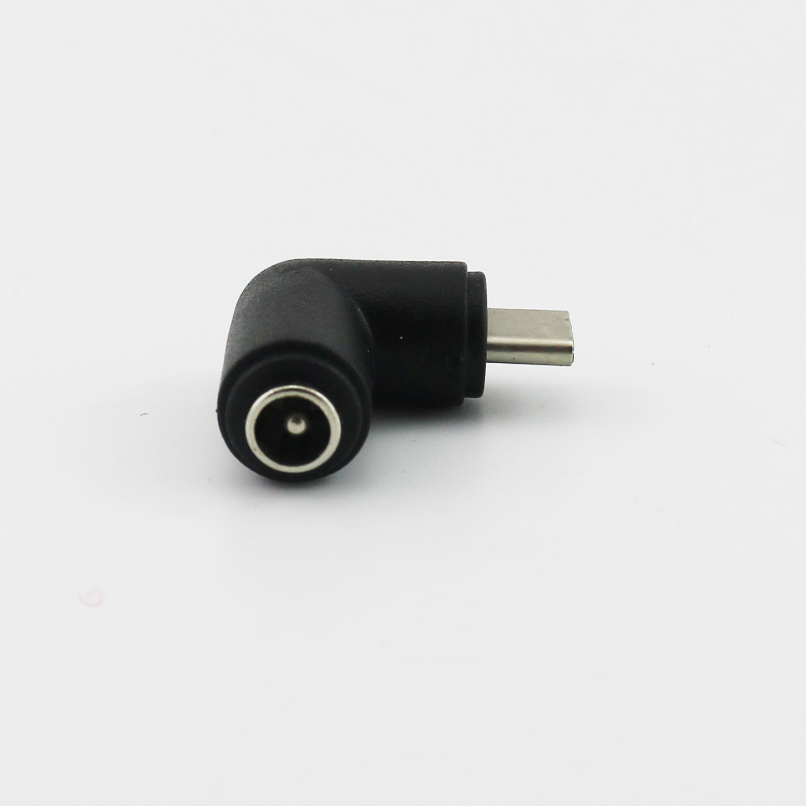 DC 5.5mm x 2.1mm Female To USB 3.1 Type C Male Right Angle Power Supply Adapter