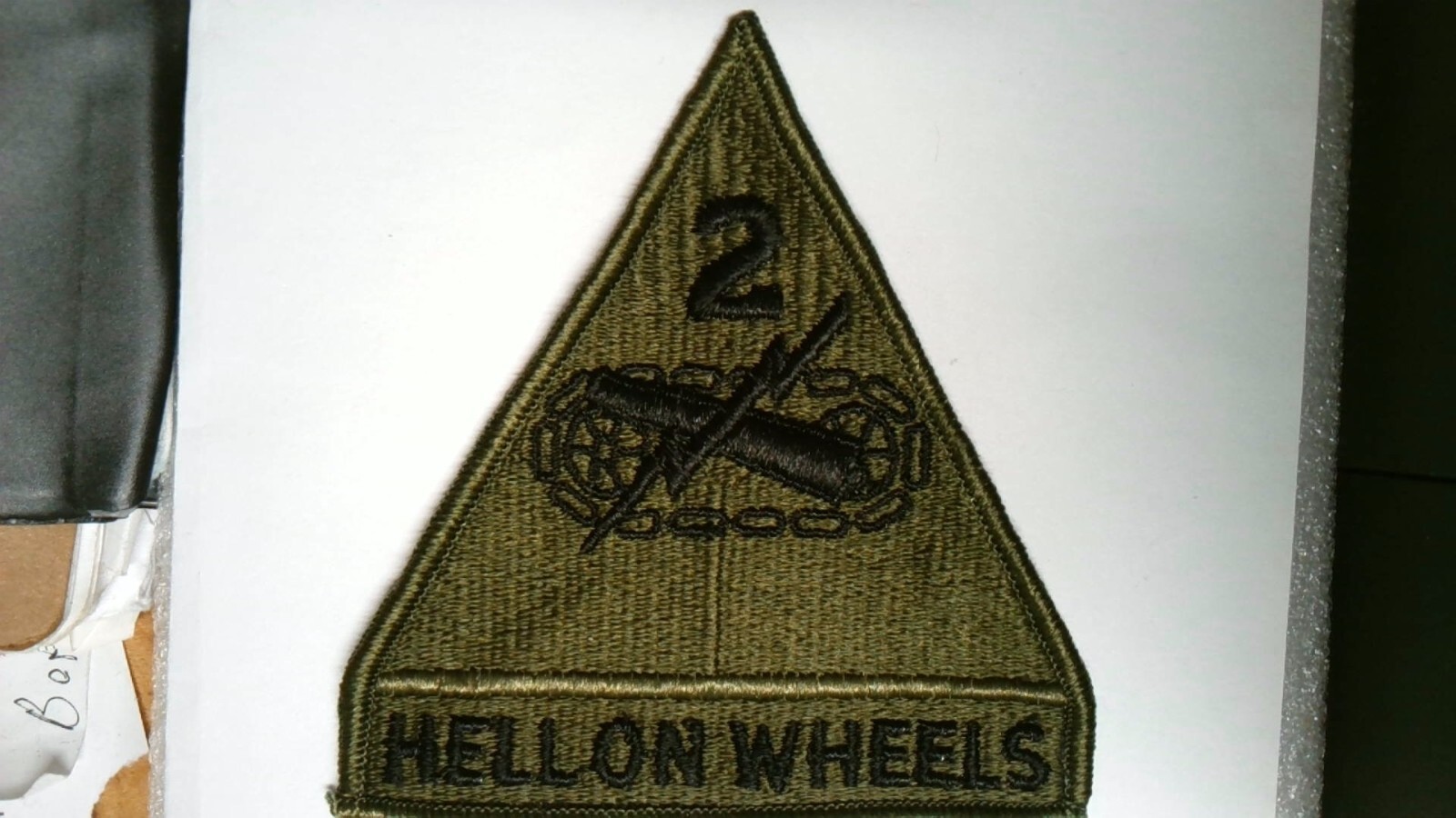 US MILITARY INSIGNIA PATCH SUBDUED US ARMY 2ND ARMORED DIVISION HELL ON WHEELS