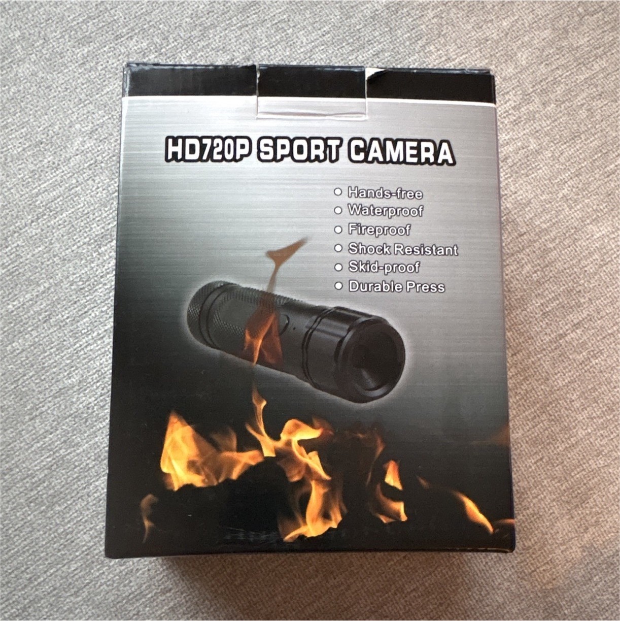 HD720P Sport Camera Waterproof Shock Resistant Action Cam Black USB MicroSD