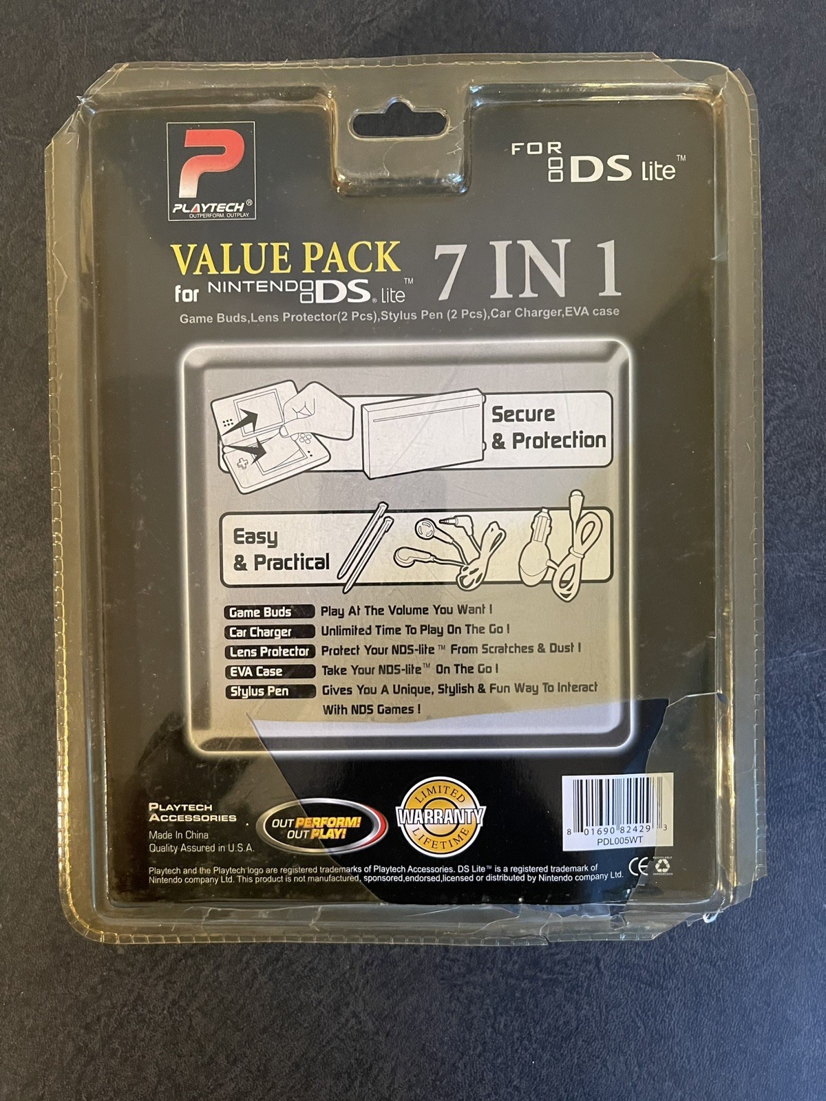 Playtech Value Pack 7 in 1 for Nintendo DS Lite - White - READ