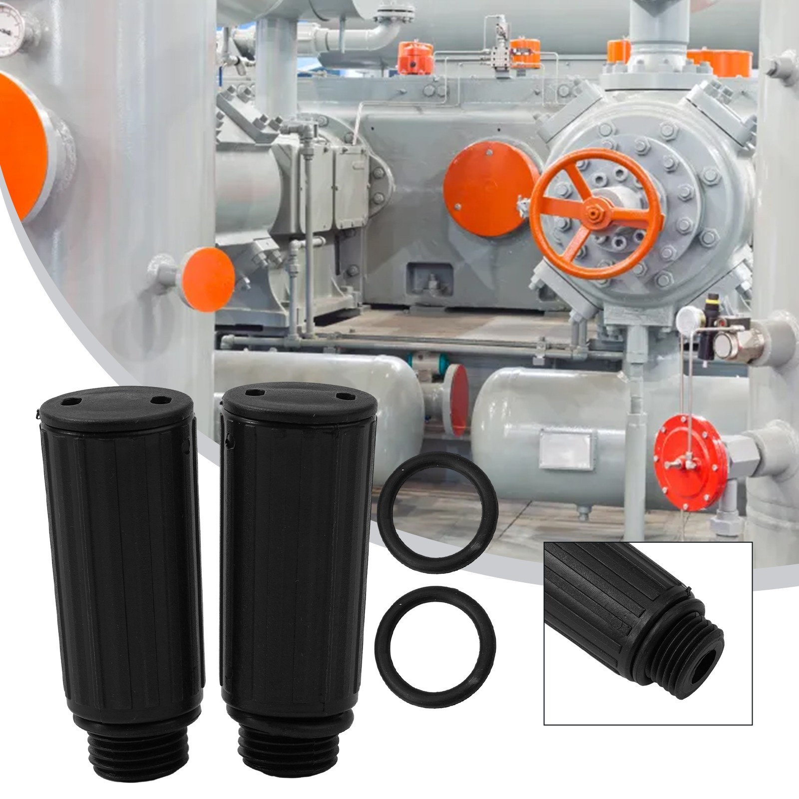 Easy to Install Plastic Breathing Valve for Air Compressor Pump (2pcs)