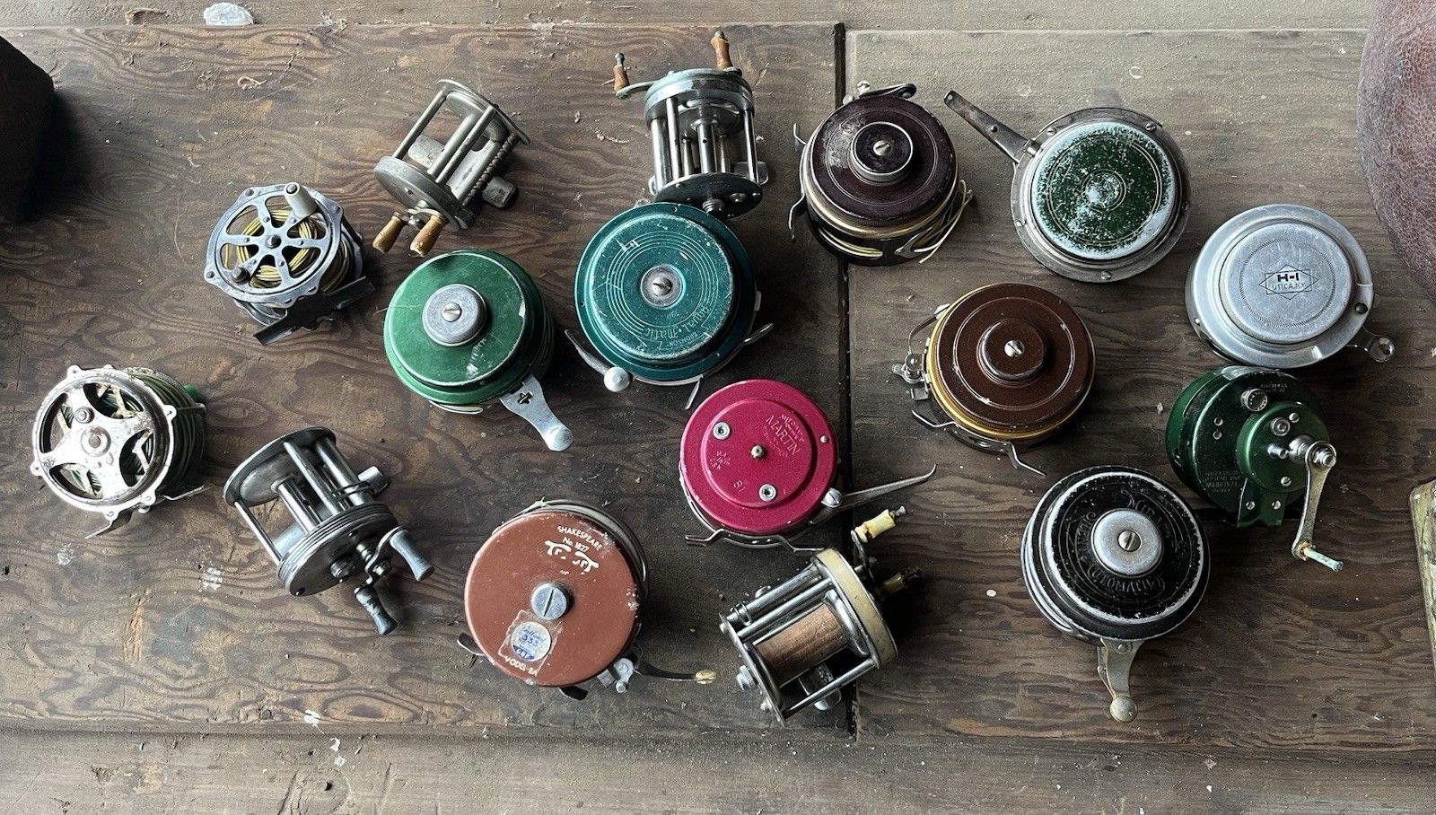 Lot Of Vintage Antique Fishing Reels Estate Find