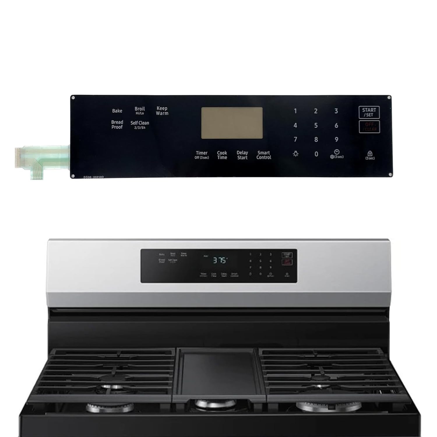 Touchpad Control Panel for Samsung NX60A6311SS NX60A6311SG NX60A6311SG/AA-01