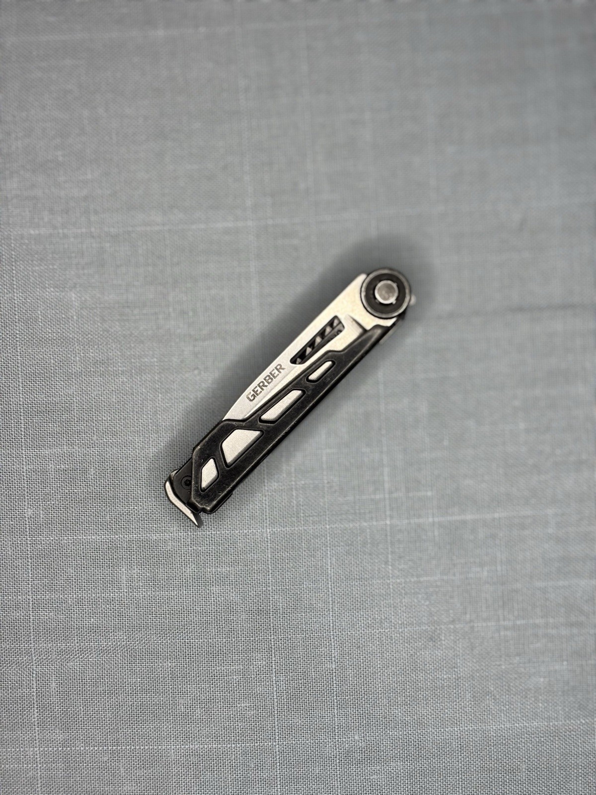 Gerber Armbar Folding Multi-Tool Knife w/ Bit Driver, Saw/File Black/Silver