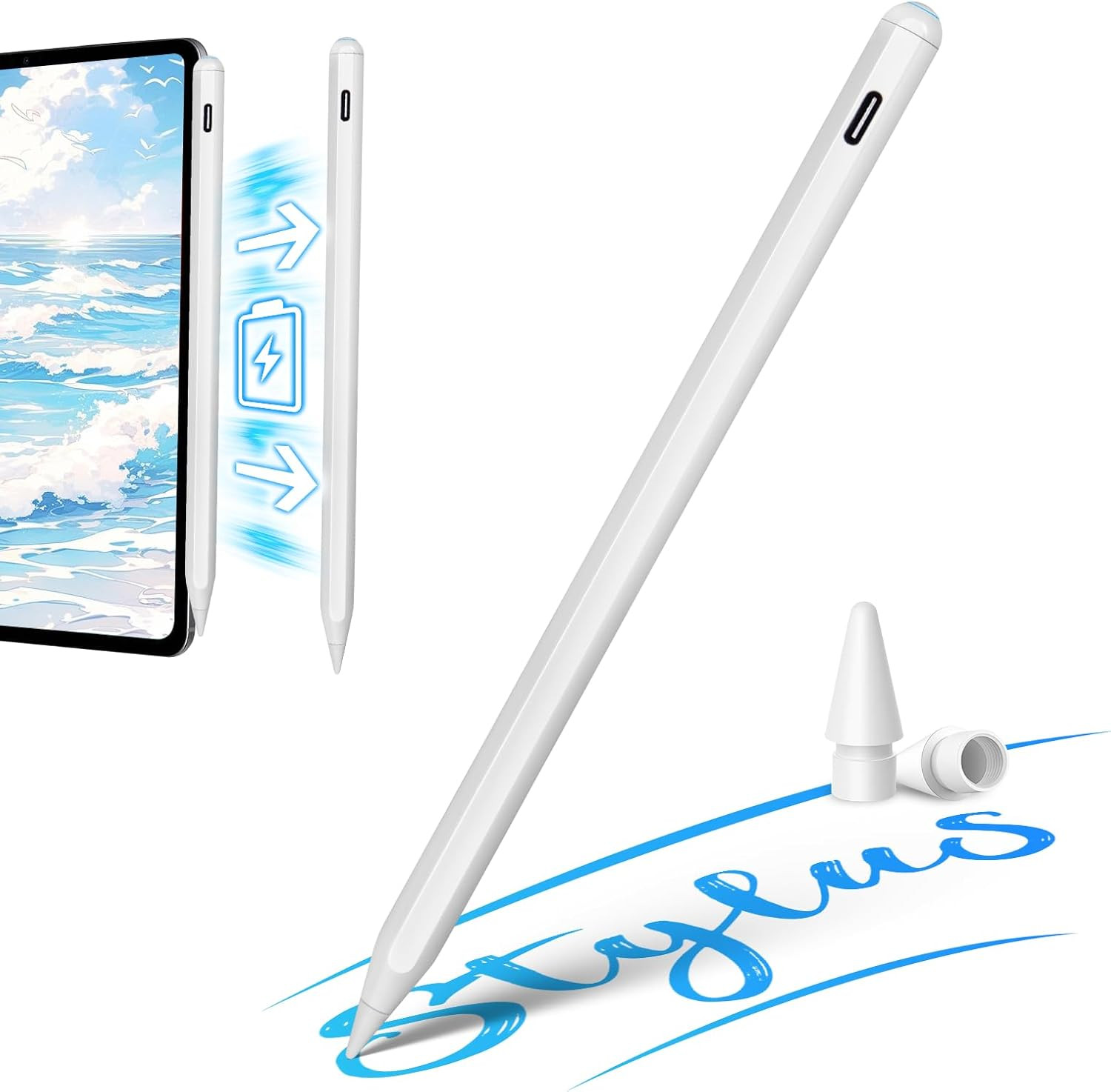 Apple Pencil Ipad 10Th/9Th Generation, Pencil for Ipad Air 4Th/5Th/M2/M3, Ipad M