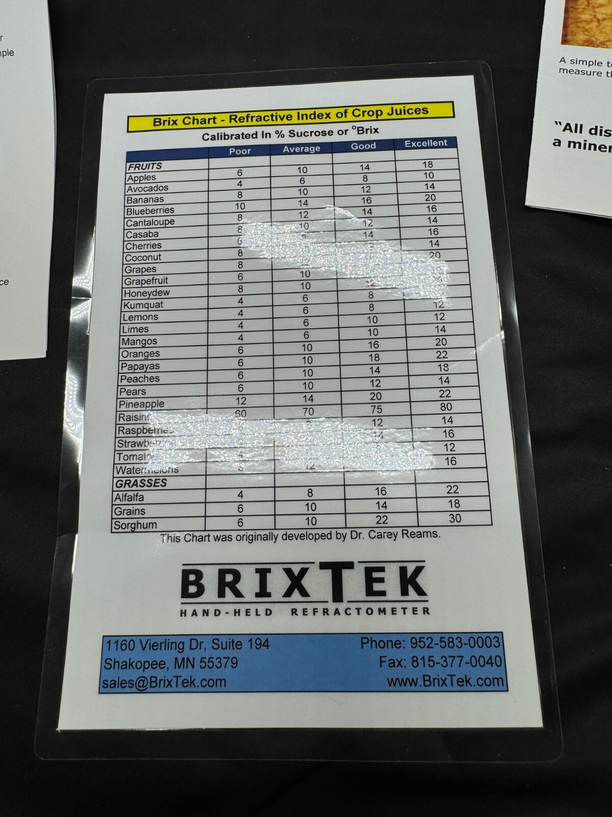 BrixTek Hand-Held 0-32% Refractometer with Automatic Temperature Compensation