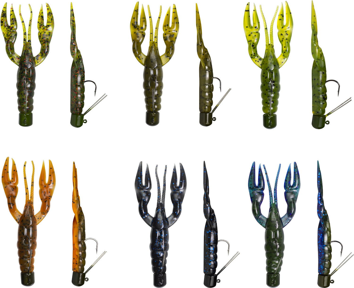 Lunkerhunt Pre-Rigged Finesse Craw 3 inch Ned Rig Craw Bass Finesse Bait