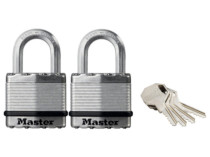 Master Lock Excell™ Laminated Steel 45mm Padlock - 24mm Shackle - Keyed Alike x