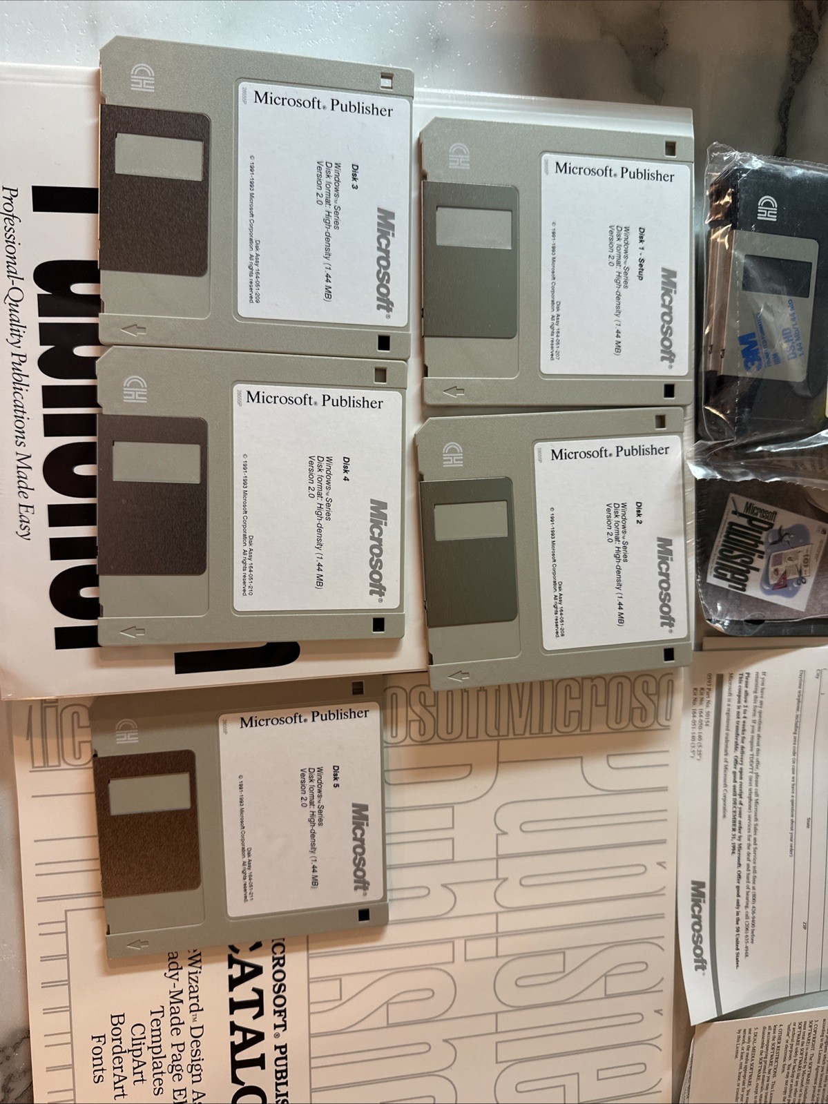 Vintage Microsoft Publisher 2.0 (1993) 3.5" Floppy Disks