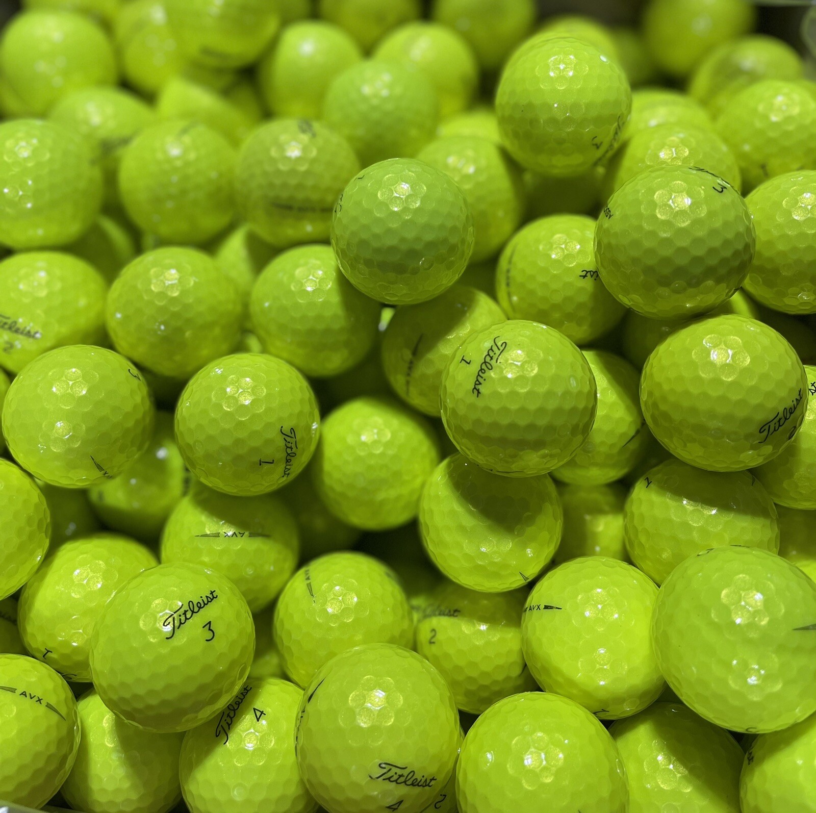 3 Dozen TITLEIST AVX Yellow 5AAAAA+ MINT CONDITION GOLF BALLS **FREE SHIPPING**