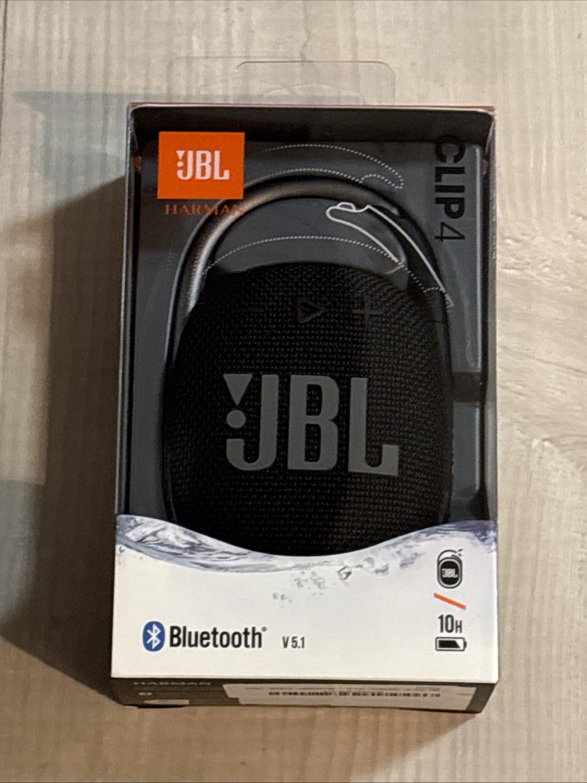 Brand New JBL CLIP4 V5.1 Portable Bluetooth Speaker - Black