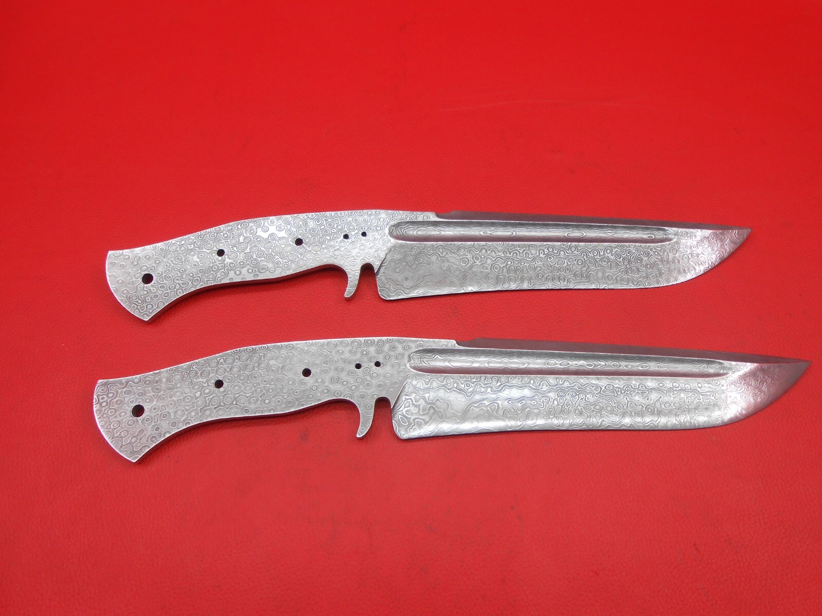 Handmade Damascus Steel Rambo Hunting Knife Rai Drop Pattern Blade Blank  S95