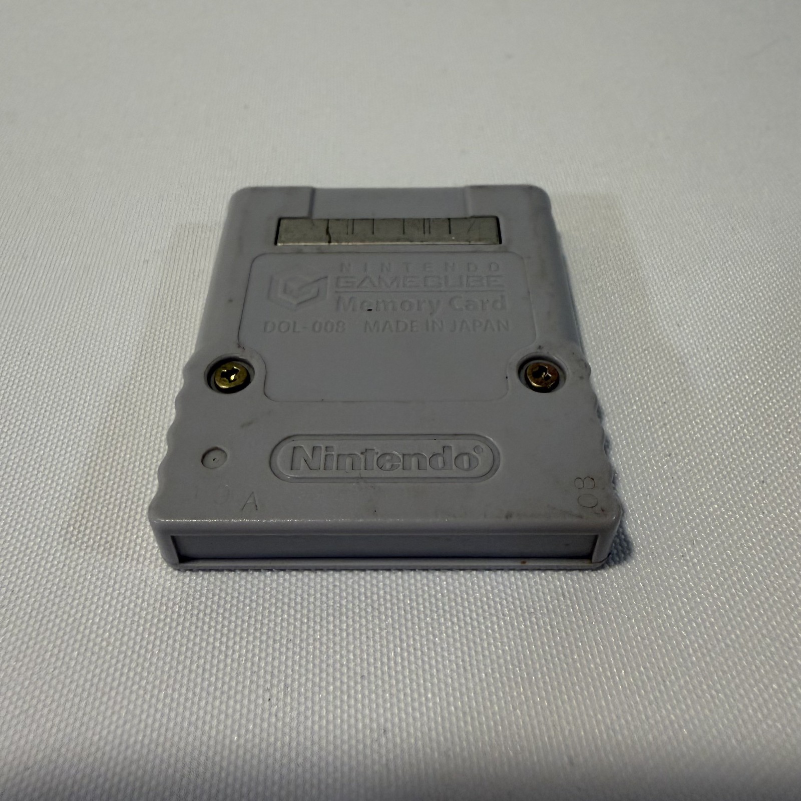 Nintendo GameCube OEM Gray Memory Card Official Video Game Save Accessory