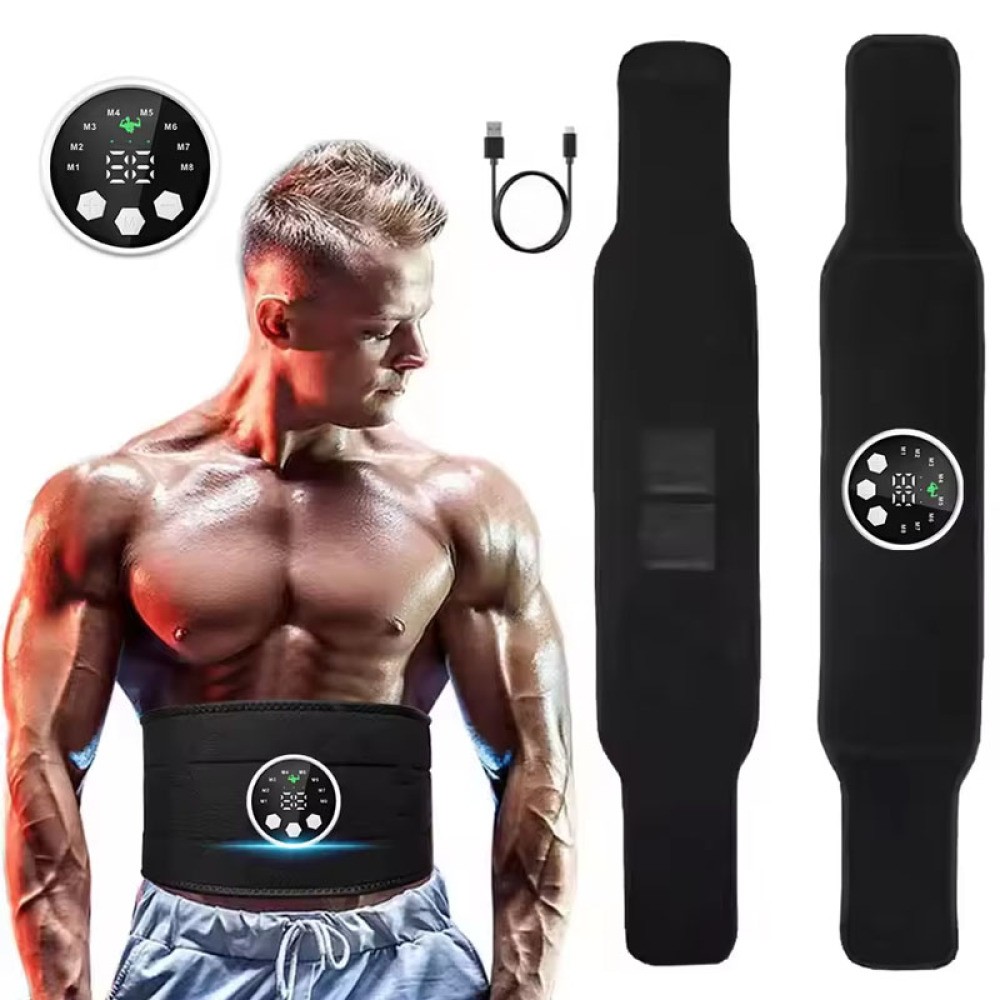 EMS Abdominal Muscle Toning Trainer ABS Stimulator Toner Fitness Binder Gym Belt