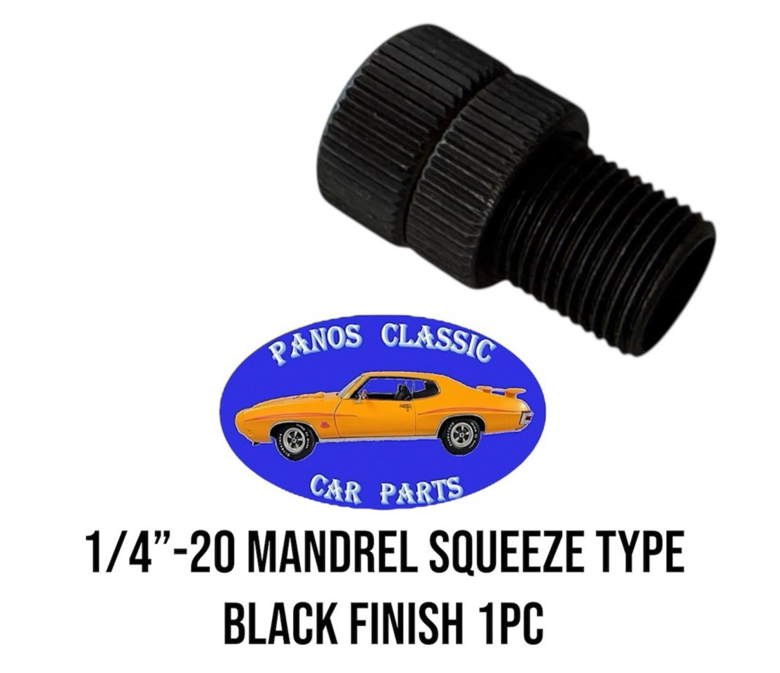 1/4"-20 Mandrel Metric Insert Tool Nosepiece Squeeze Type Black Finish 1pc
