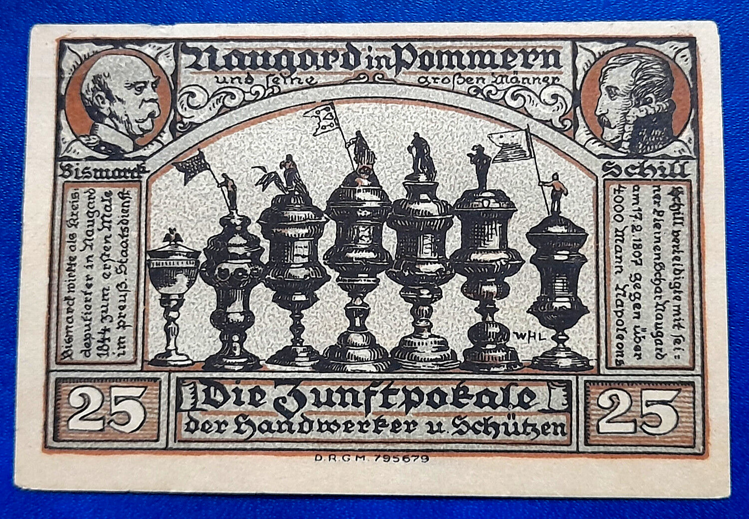 NAUGARD (POLAND NOWOGARD) NOTGELD 25 PFENNIG 1922 EMERGENCY MONEY GERMANY (31195