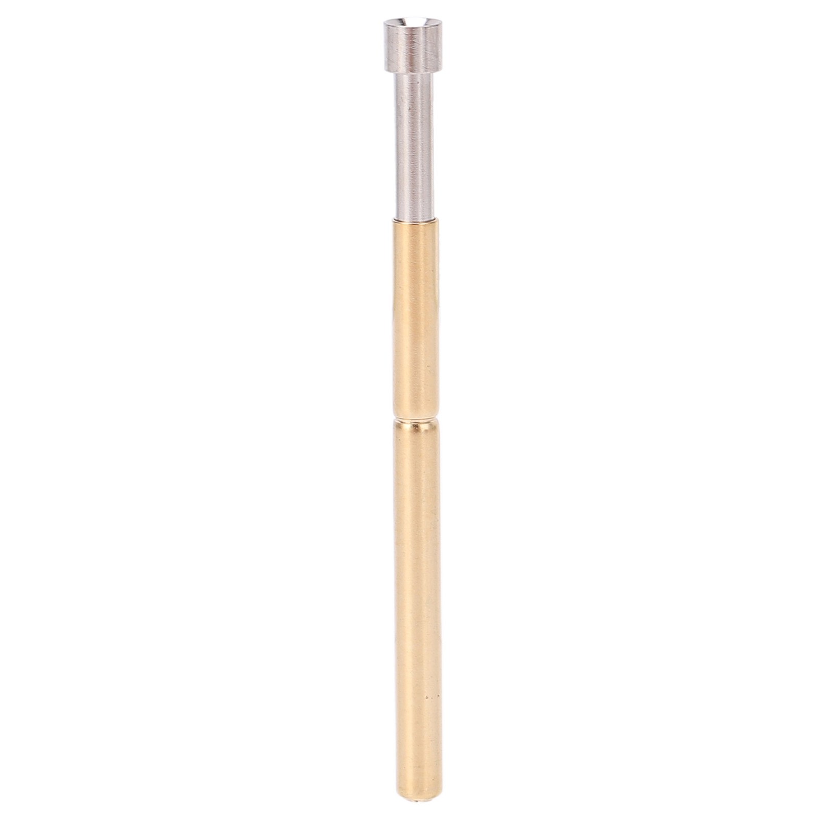 100pcs Spring Test Pogo Pin Concave Head Type Brass Material 2.02mm/0.1in