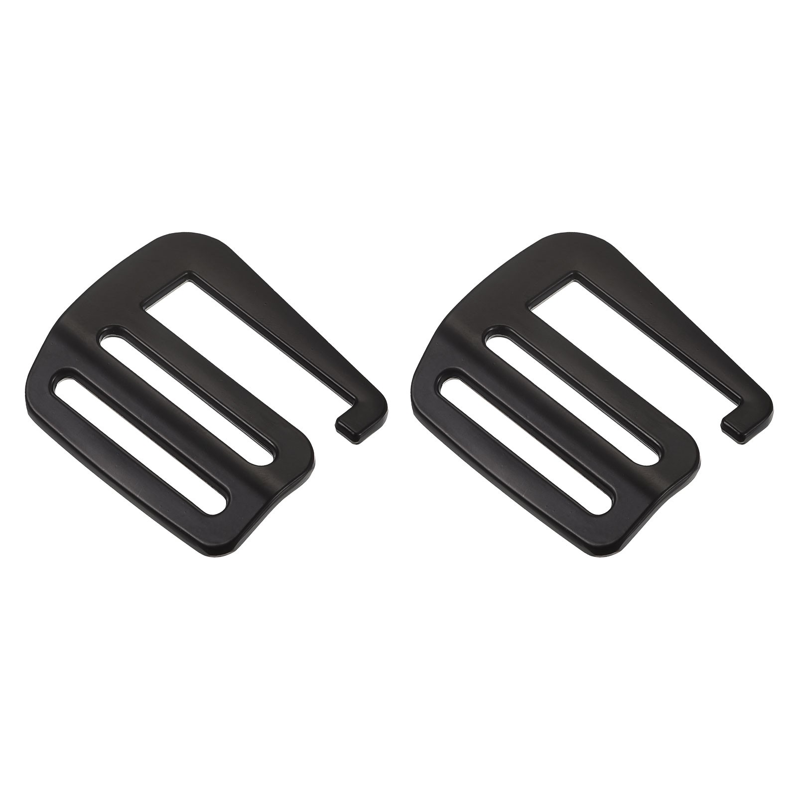 1.26" Webbing Release G Hook Buckle Adjuster for Backpack Strap 2Pcs Matte Black