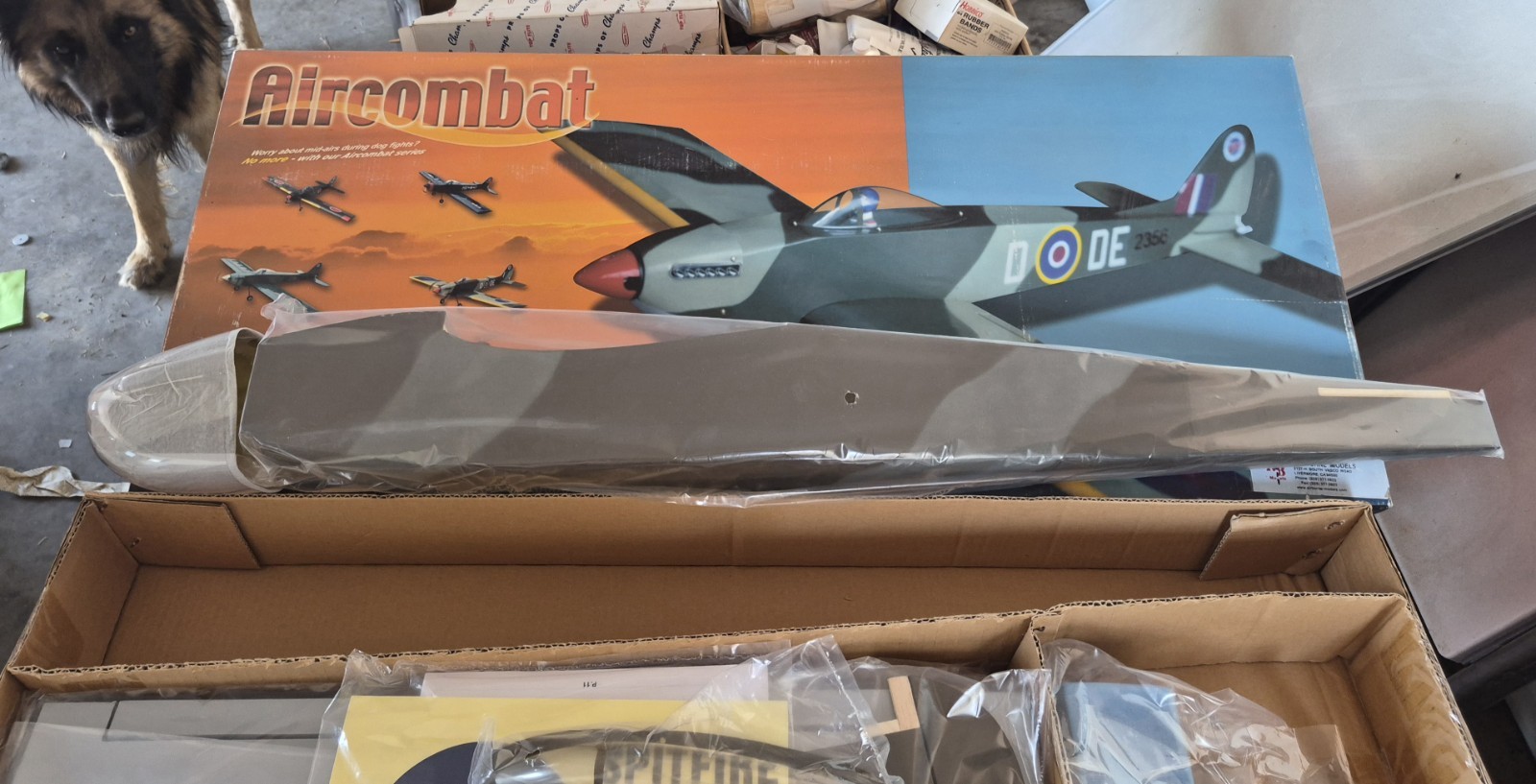 Vintage "The World Models " Spitfire R/C Nitro Plane