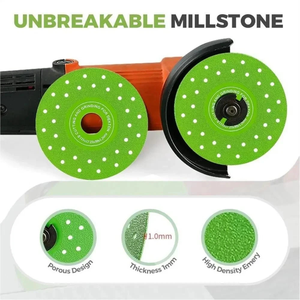 3PCS Rock Plate Flat Grinding Blade Tile Chamfering Cutting Sanding Blade Tool.