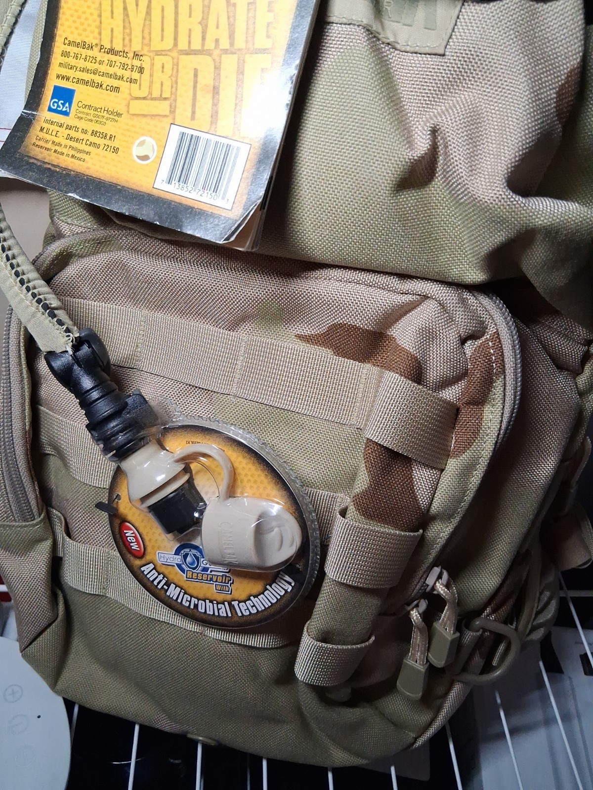 CAMELBAK MAX Gear MULE Hydration 3L 100oz BEAST Desert CAMO Backpack NWT