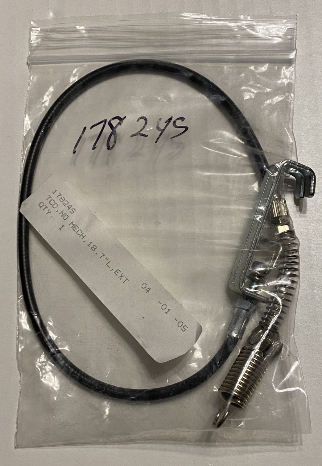 ELLIPTICAL LOWER TENSION CABLE SPRING LINE HARDWARE (178245) ~ NOS