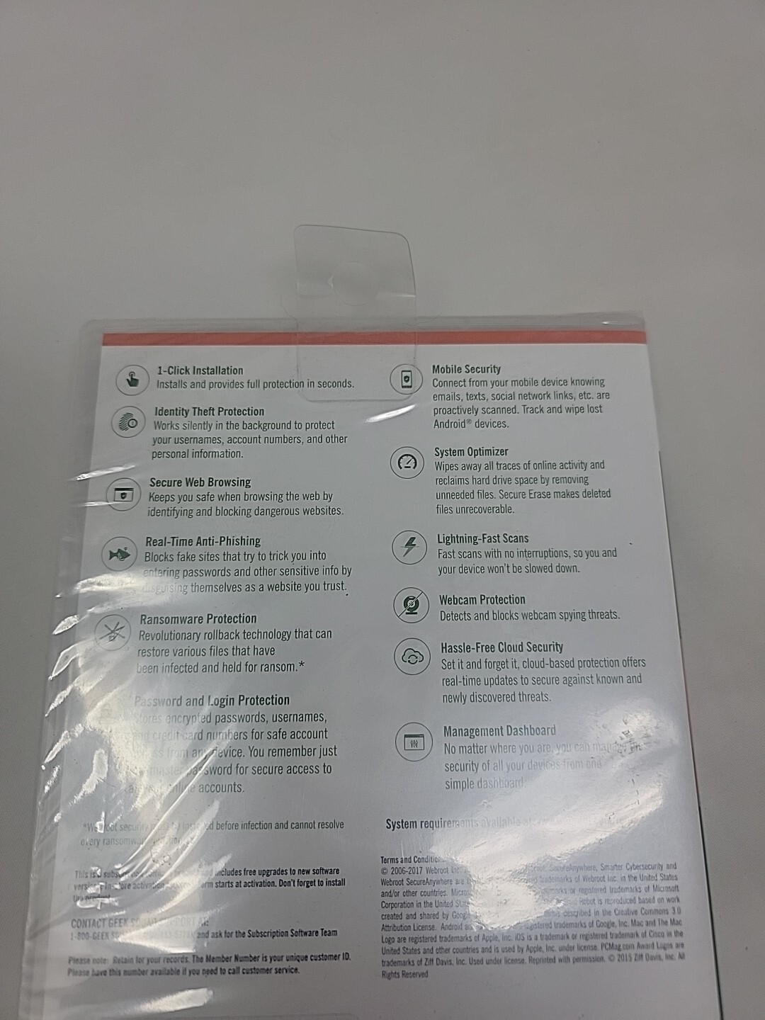 NEW Webroot Secure Anywhere Internet Security | 3 Devices | Windows Mac iOS