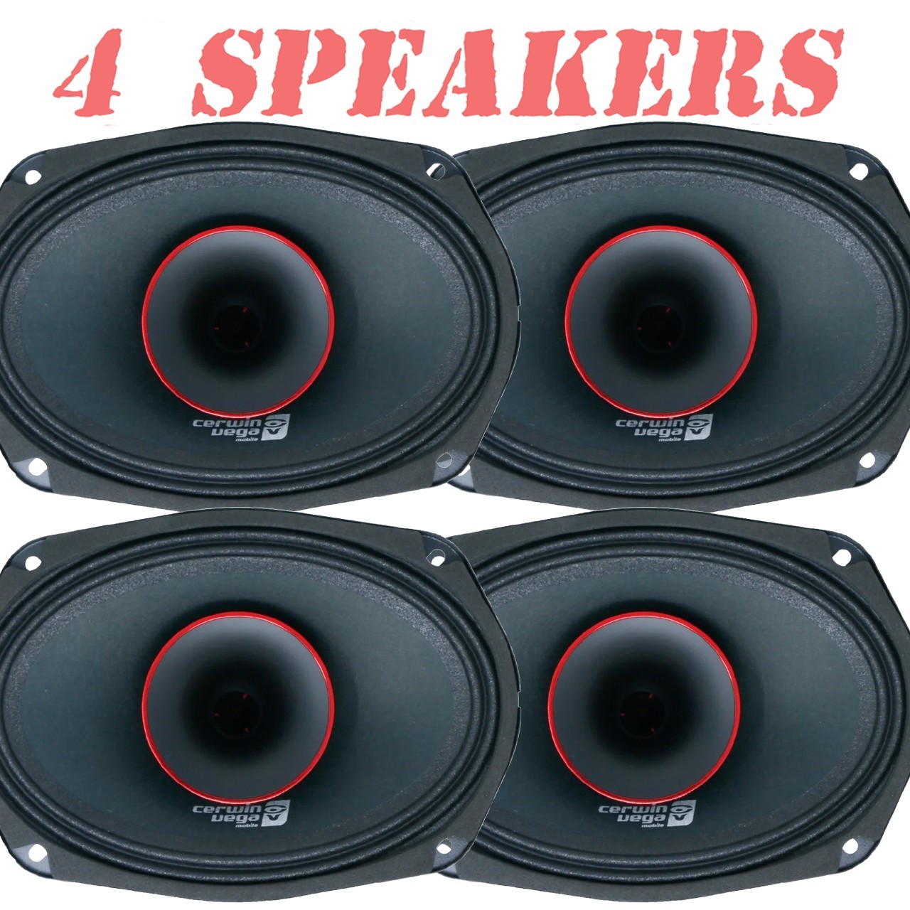 Cerwin Vega PH694 6x9" High Output 320W MAX 160W RMS Horn Speakers Qty: 4 Total