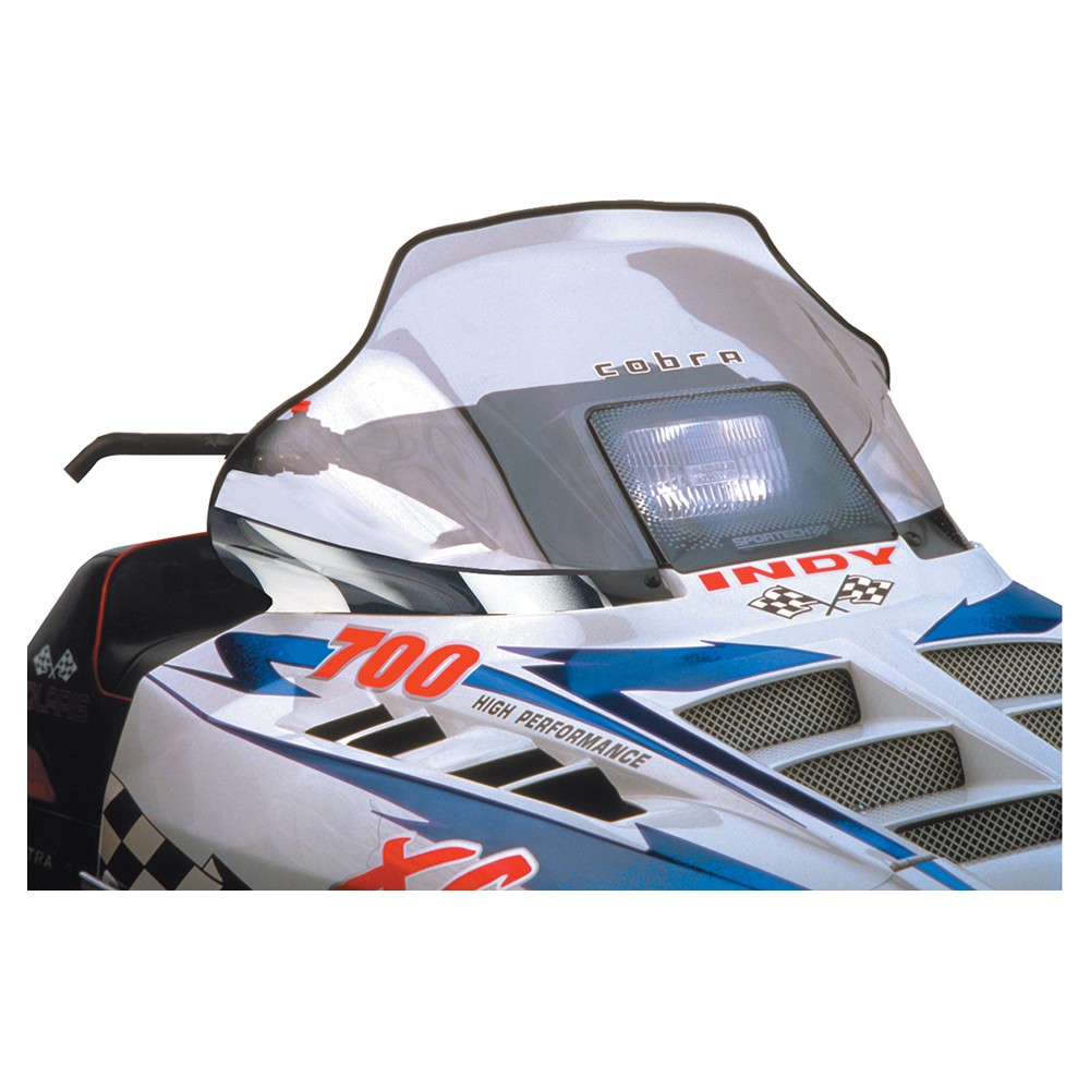 Powermadd Cobra Windshield-14in.-Clear/Racer Graphics for 1994 Polaris XLT SP