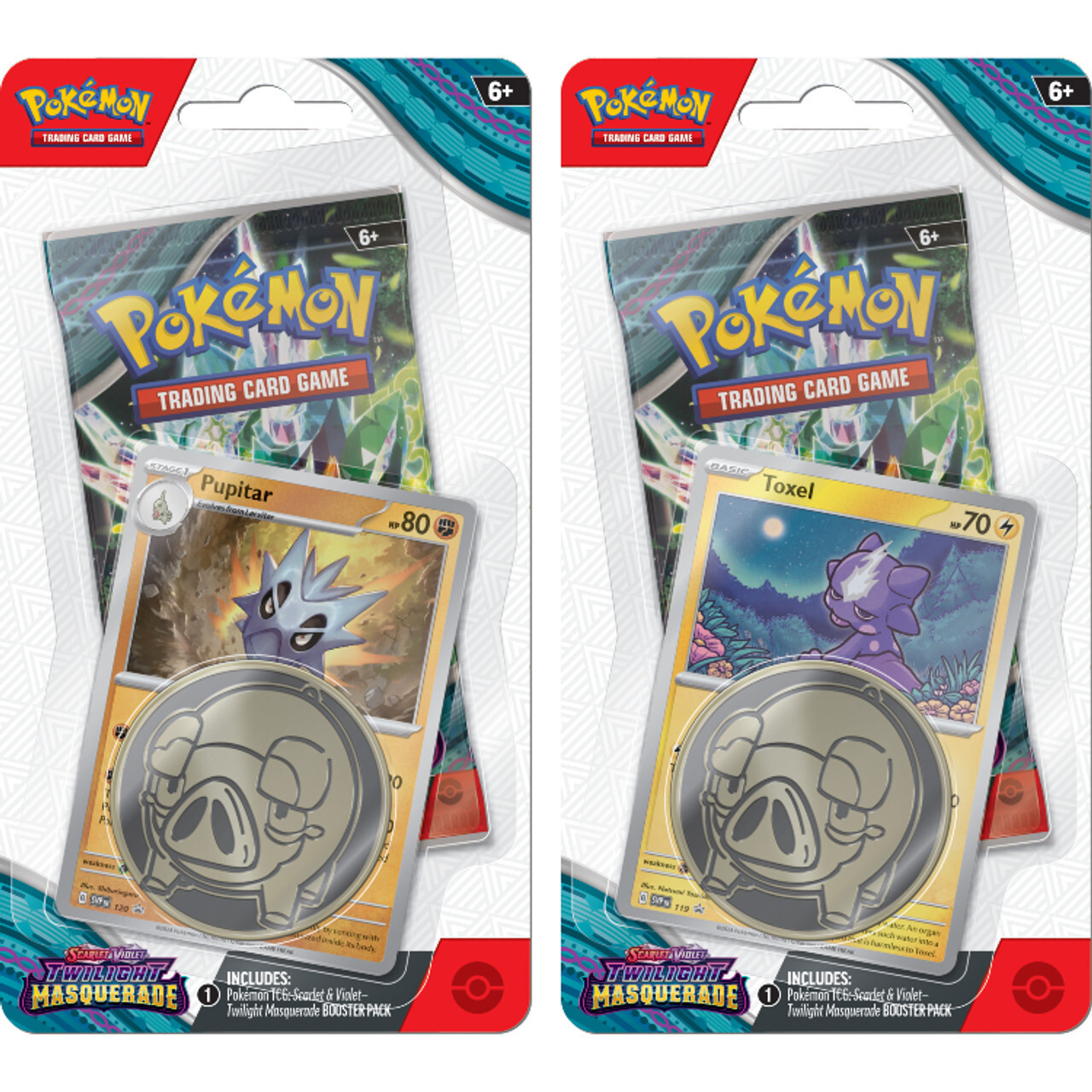 Pokemon SV6 Twilight Masquerade Checklane Blister Booster Packs Set of 2 SEALED!