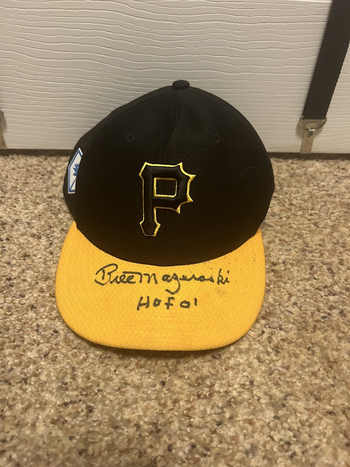 AUTOGRAPHED Pirates Baseball Cap - WORN BY MAZ IN SPRING TRAINING