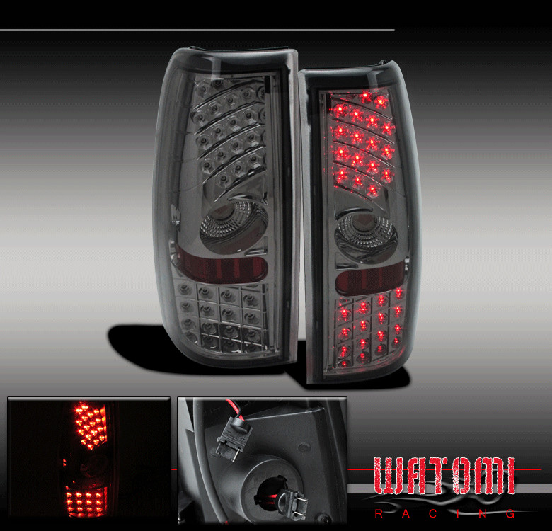 99-06 CHEVY SILVERADO/99-03 GMC SIERRA PICKUP LED ALTEZZA TAIL BRAKE LIGHT SMOKE