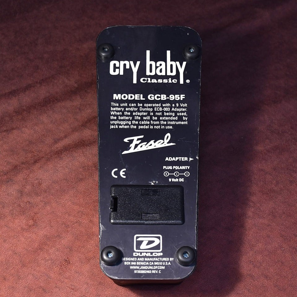 Jim Dunlop GCB-95F Cry Baby Classic Wah Pedal Fasel Inductor Used
